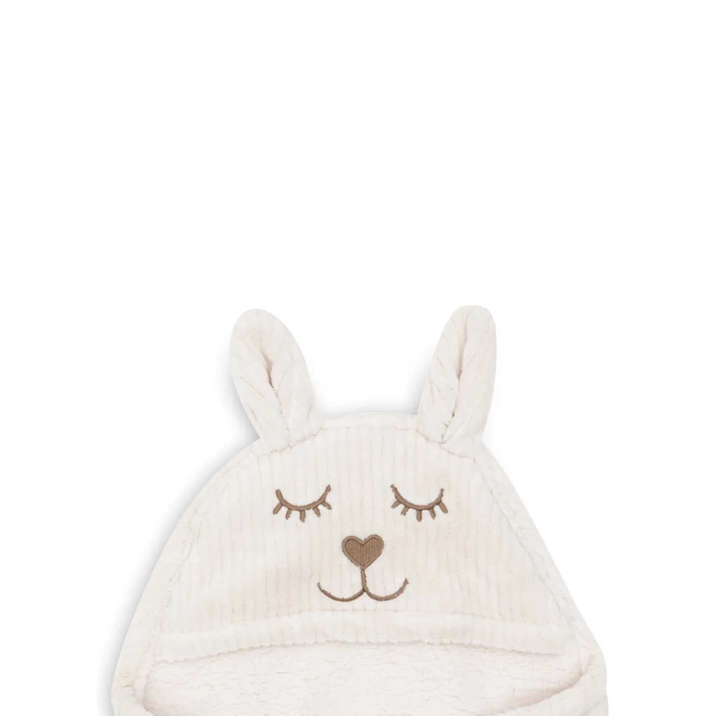 Jollein Couverture portefeuille Bunny Cloudy Rib Oatmeal