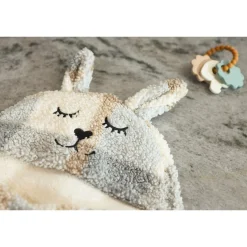 Jollein                    Couverture Portefeuille Bunny Check Boucle    Multicolor