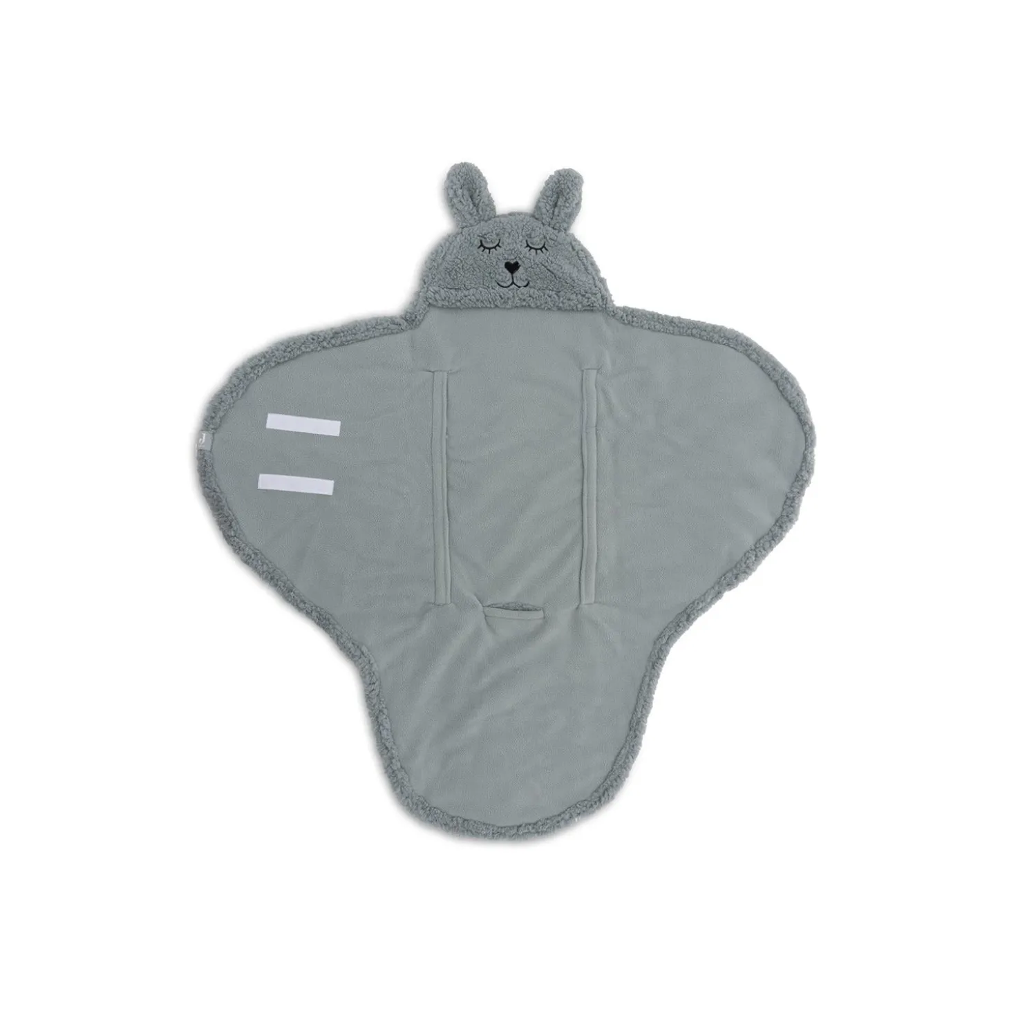 Jollein Couverture Portefeuille Bunny Sea Green