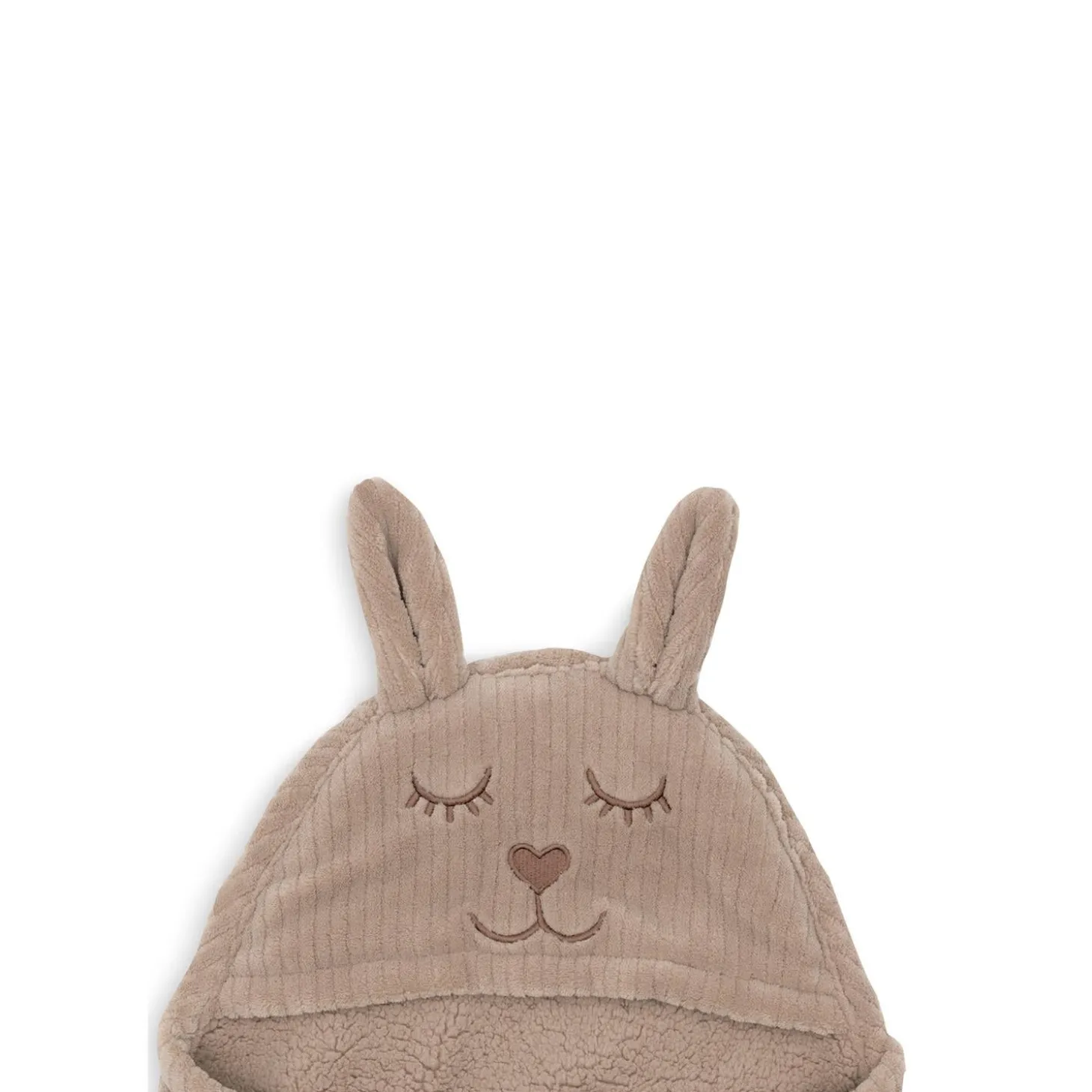 Jollein Couverture portefeuille Bunny Cloudy Rib Milky Coffee