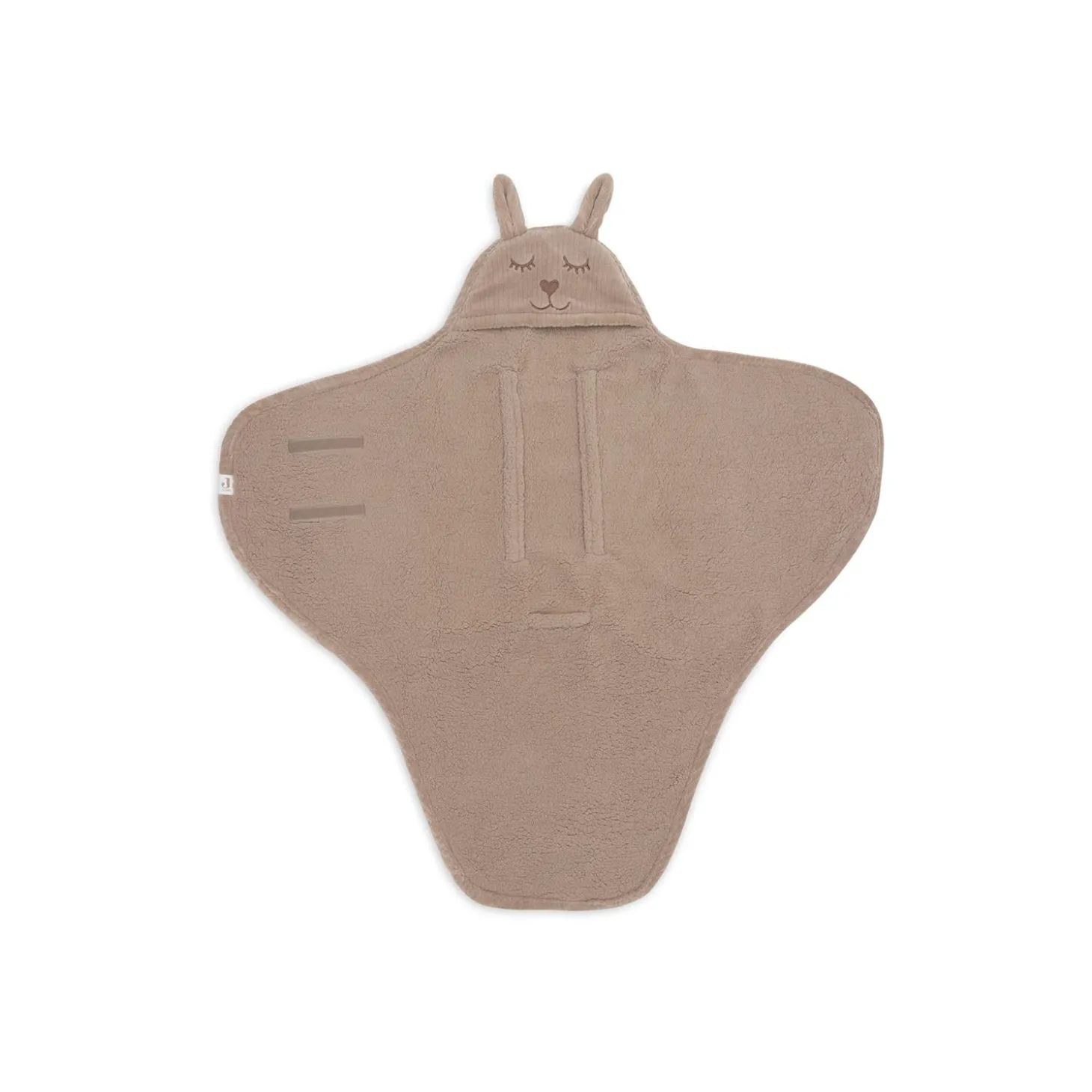 Jollein Couverture portefeuille Bunny Cloudy Rib Milky Coffee