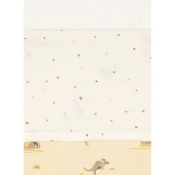 Jollein                    Drap Berceau Kangaroots    Multicolore            75x100 cm