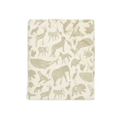Jollein                    Drap-housse Jersey animals    Olive Green            40x80 cm