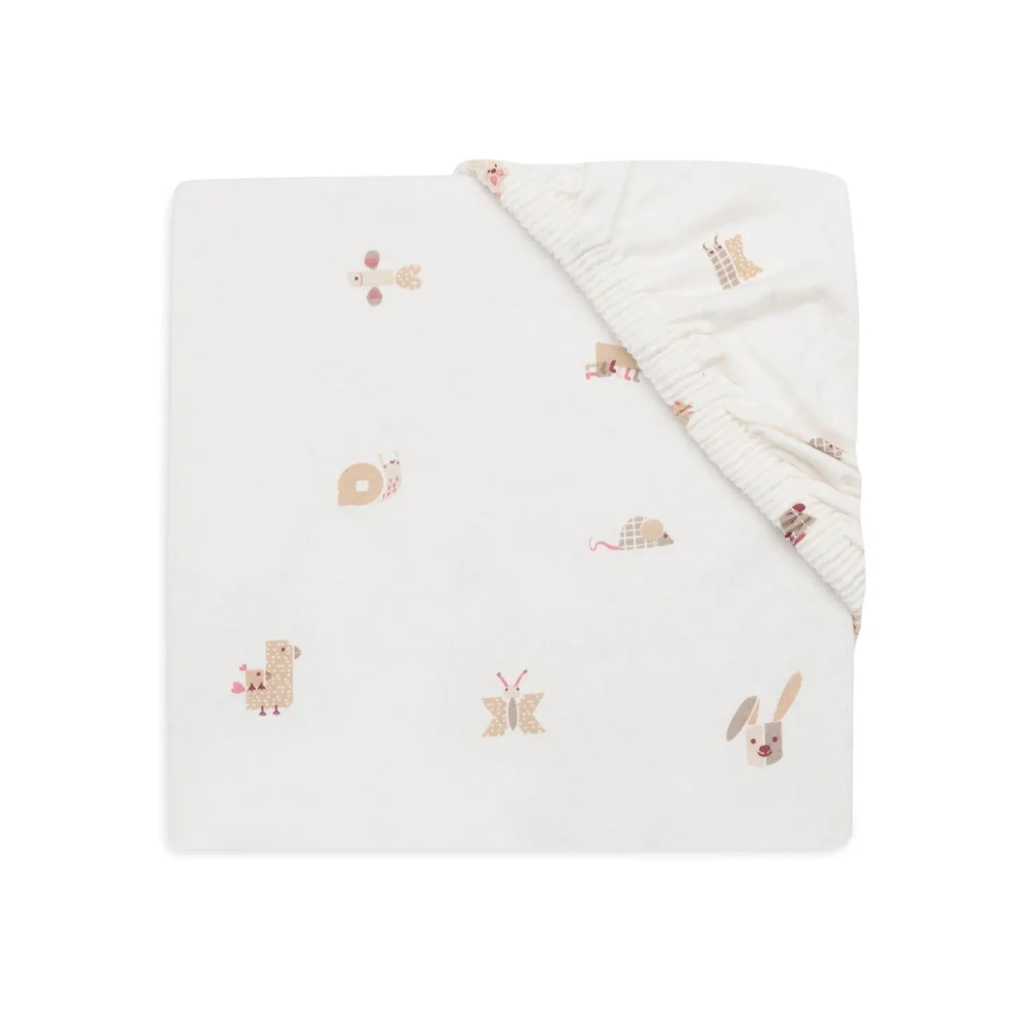 Jollein Drap-housse Jersey Animal Friends Multicolore