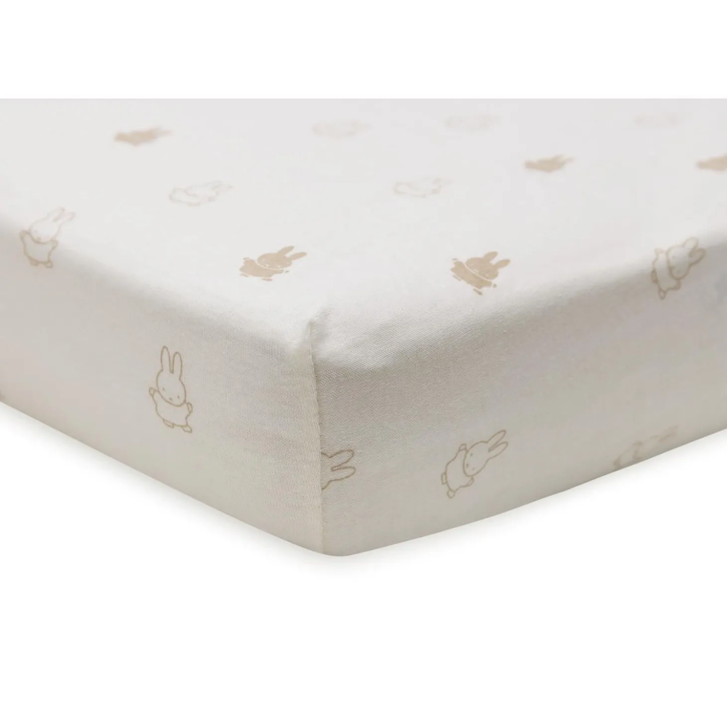 Jollein Drap-housse Jersey berceau Miffy Nougat