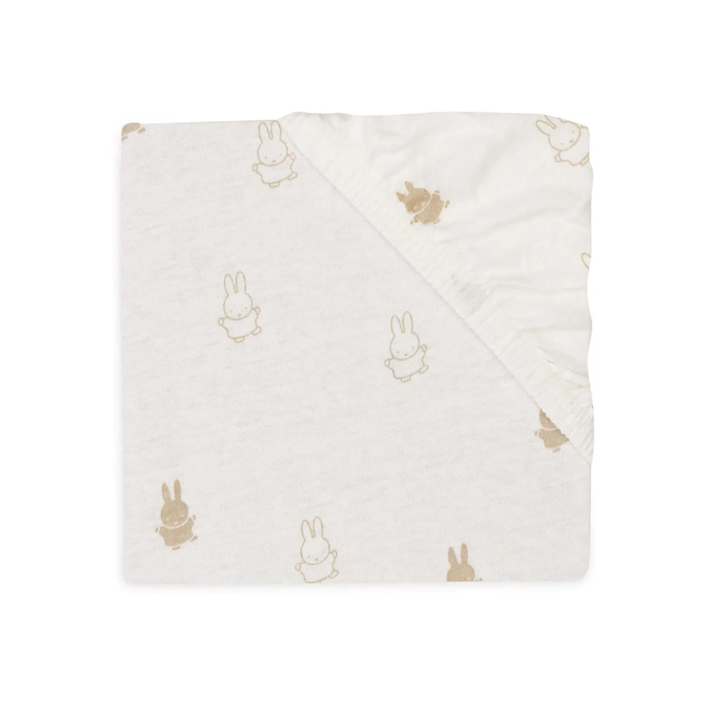 Jollein Drap-housse Jersey berceau Miffy Nougat