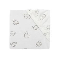Jollein                    Drap-housse Jersey Miffy and Friends    Biscuit