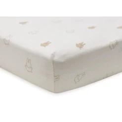 Jollein                    Drap-housse Jersey Miffy    Nougat            60x120 cm