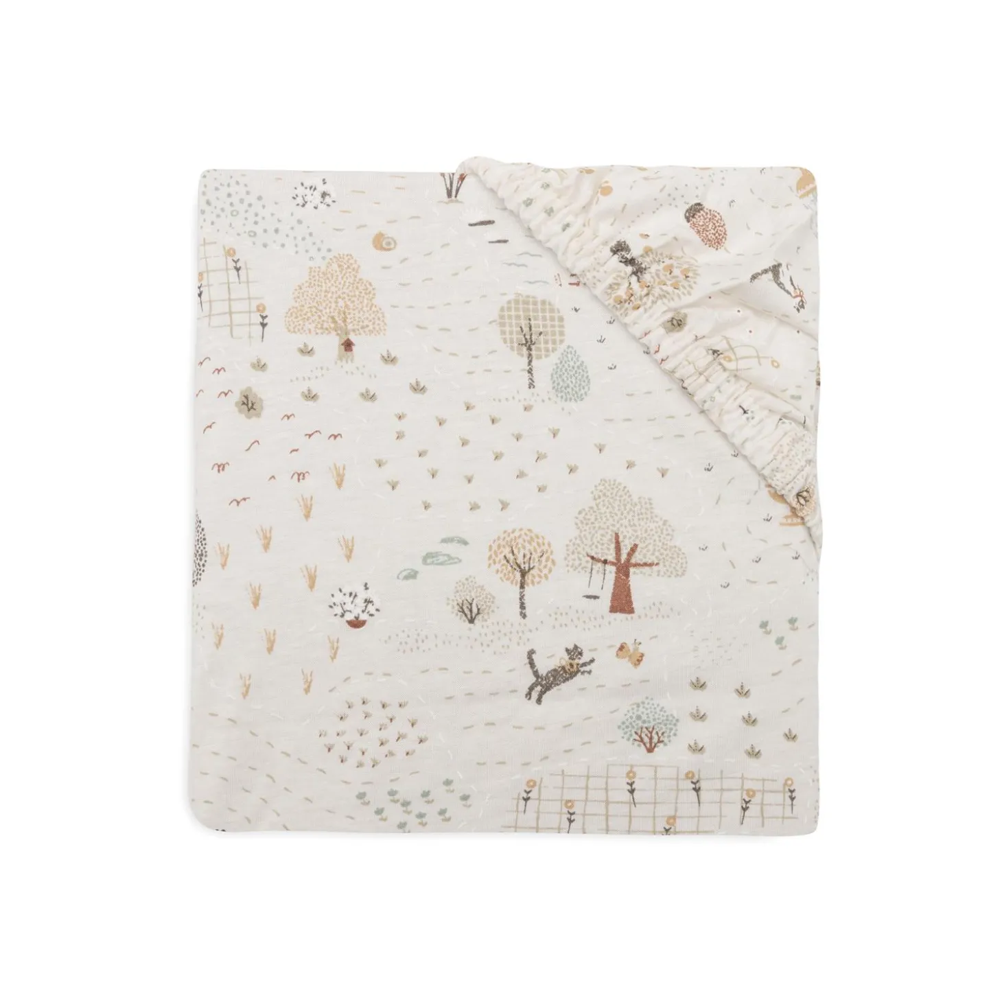 Jollein Drap-housse Jersey Tiny Park Multicolore