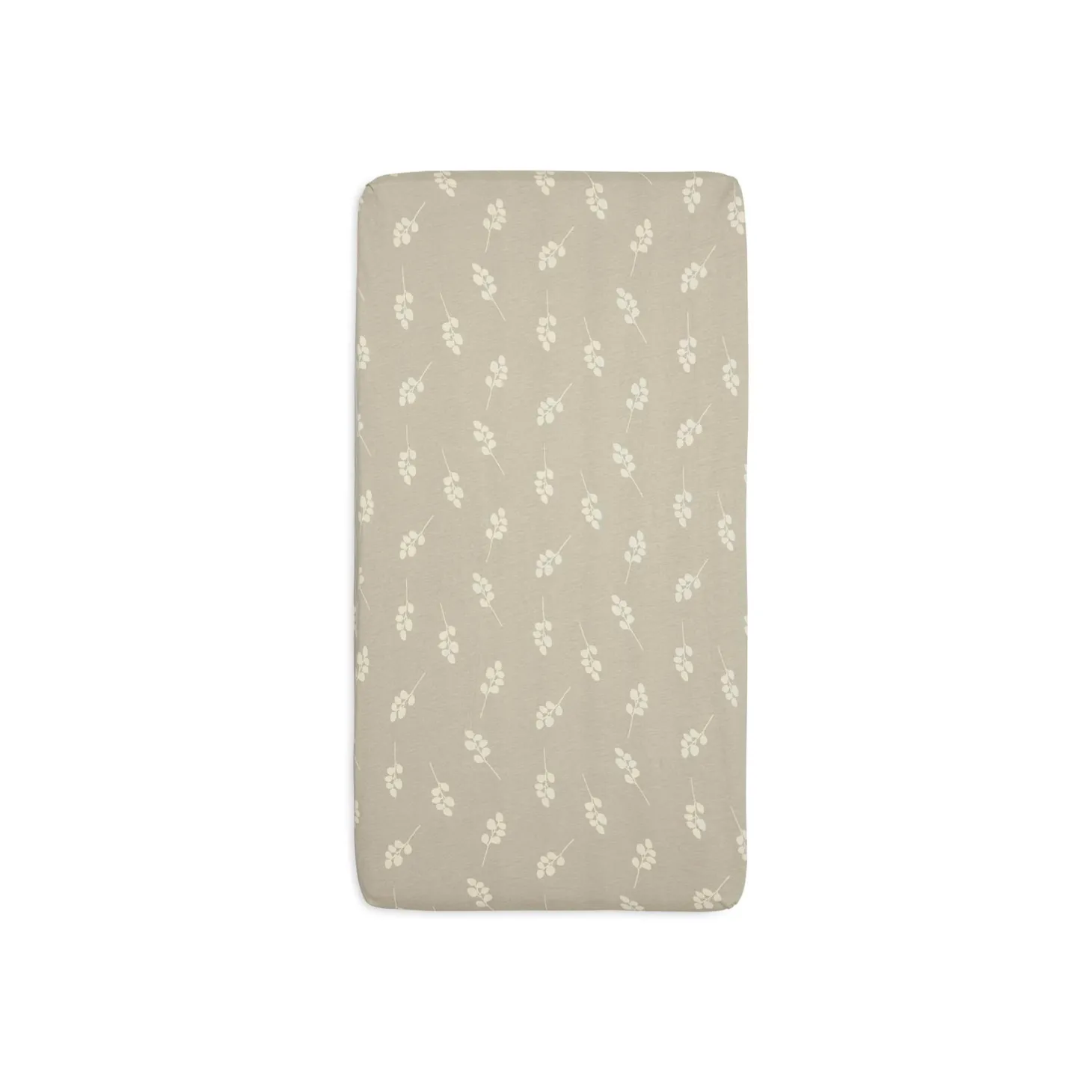 Jollein Drap-housse Jersey twig Olive Green 70x140 cm