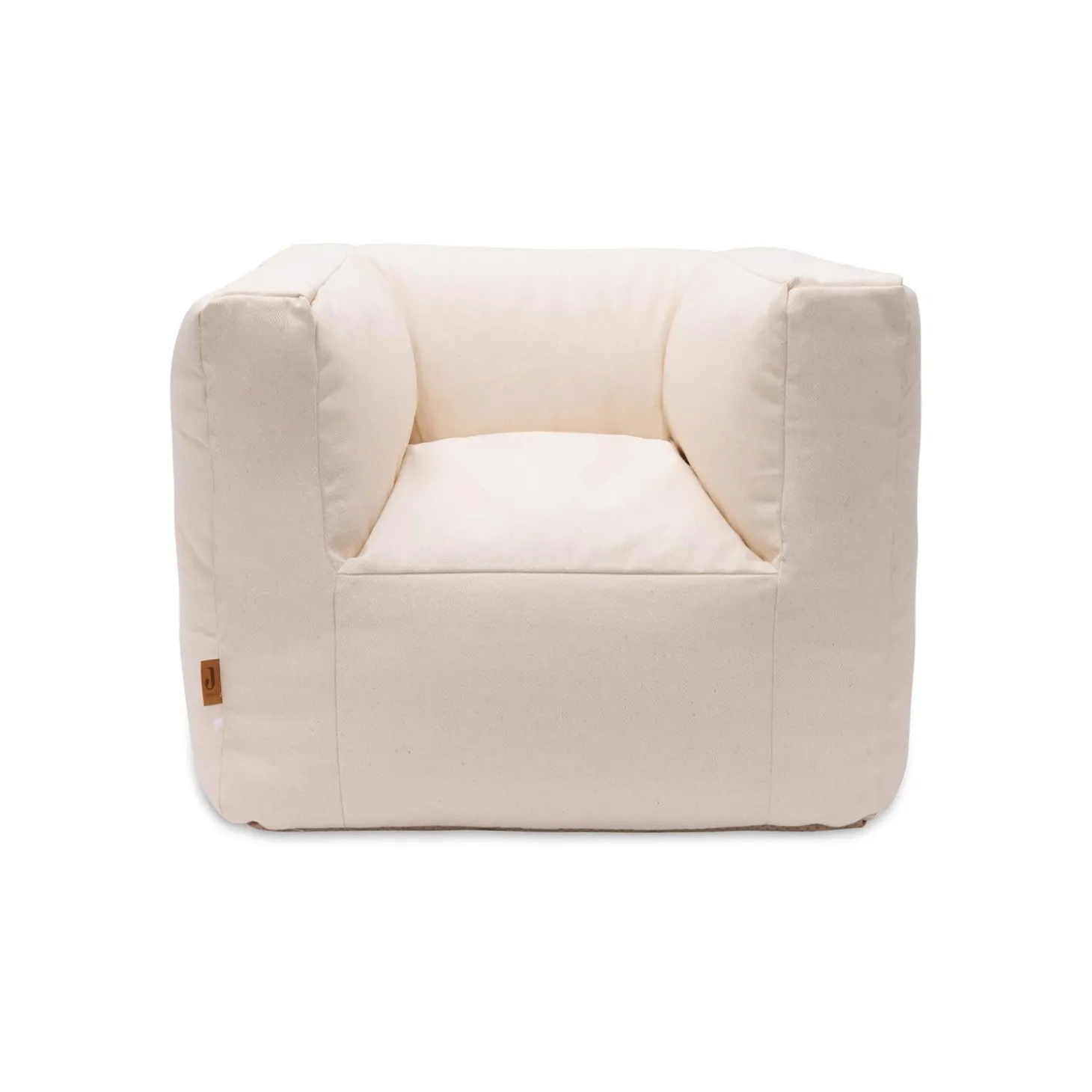 Jollein Fauteuil Pouf Enfant Twill Naturel