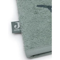 Jollein                    Gant de Toilette Éponge Croco    Ash Green