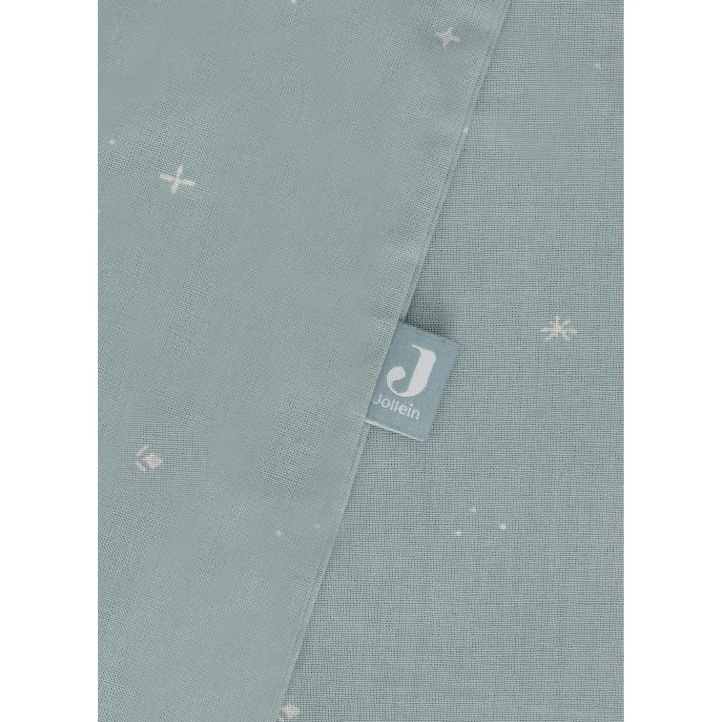 Jollein Housse de couette et taie Twinkling Sea Green 100x140 cm
