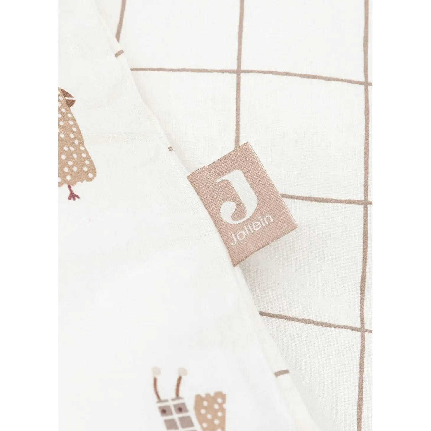Jollein Housse de couette et taie Animal Friends Multicolore 100x140 cm