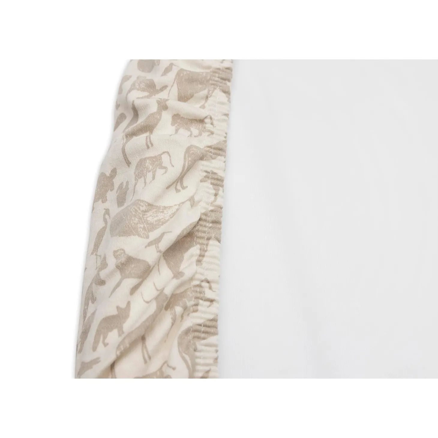 Jollein Housse matelas à langer Jersey animals Nougat 50x70 cm