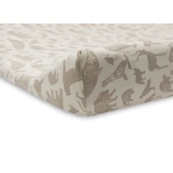 Jollein Housse matelas à langer Jersey animals Nougat 50x70 cm