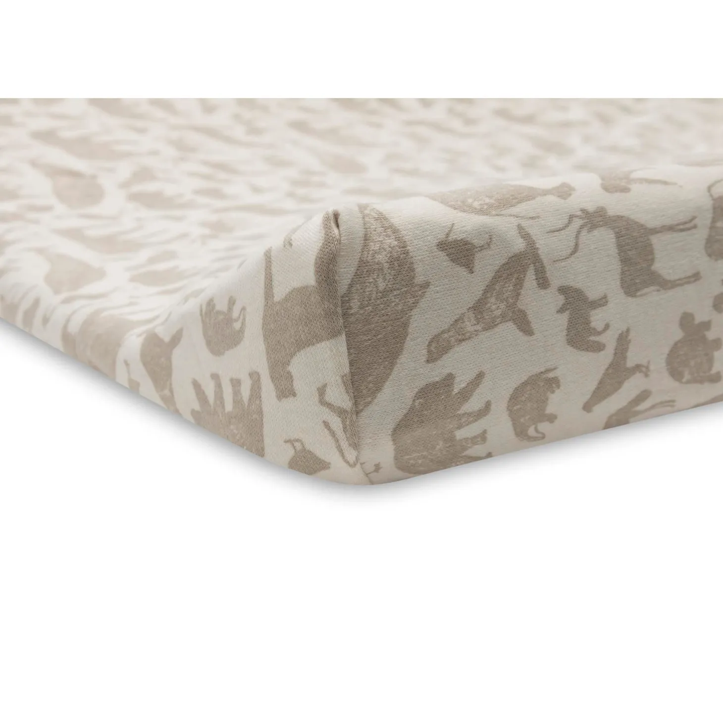 Jollein Housse matelas à langer Jersey animals Nougat 50x70 cm