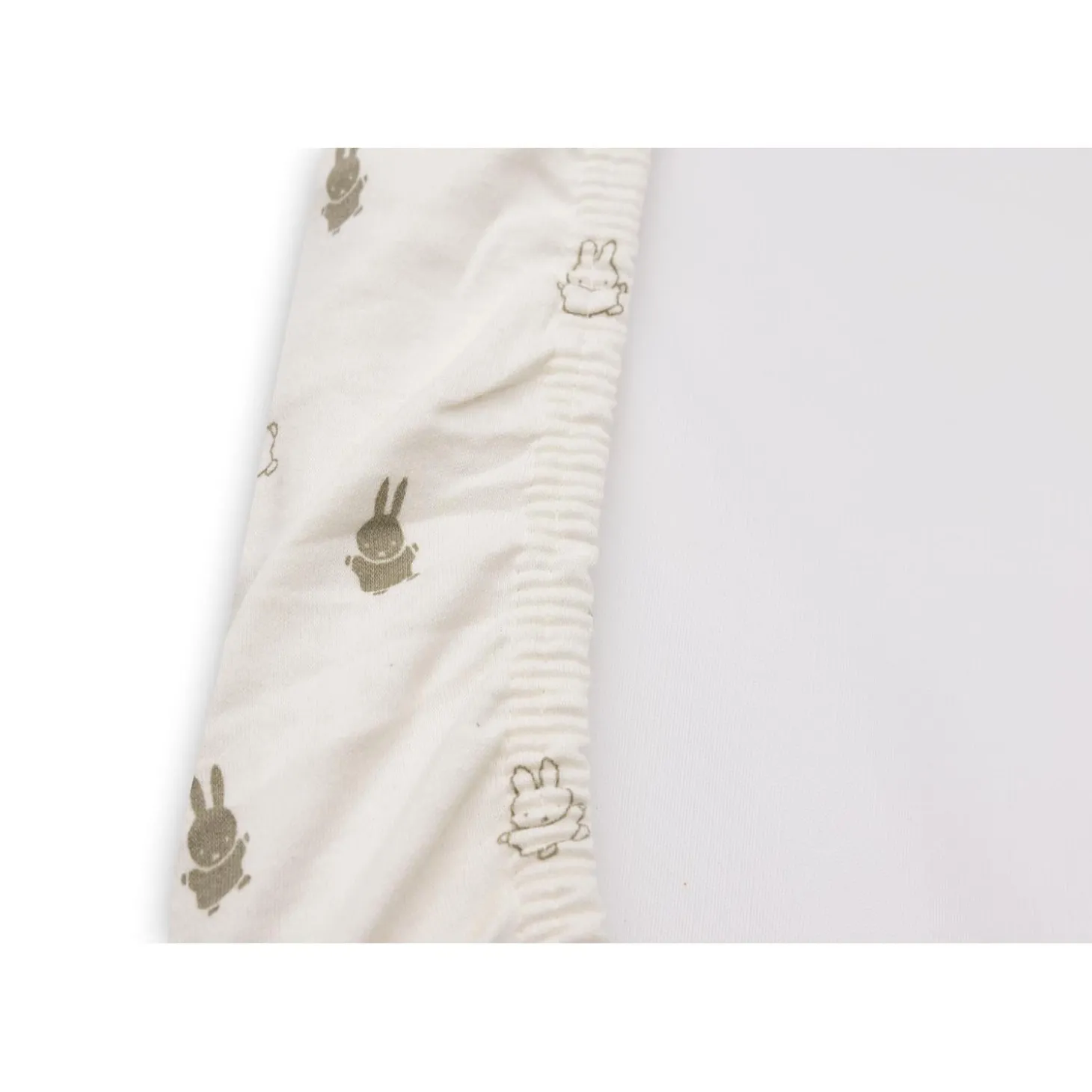 Jollein Housse matelas à langer Jersey Miffy Olive Green 50x70 cm
