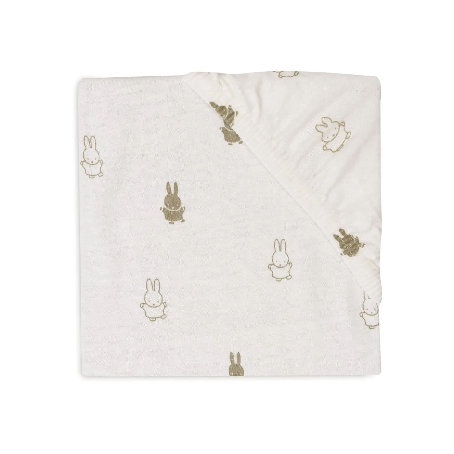 Jollein Housse matelas à langer Jersey Miffy Olive Green 50x70 cm