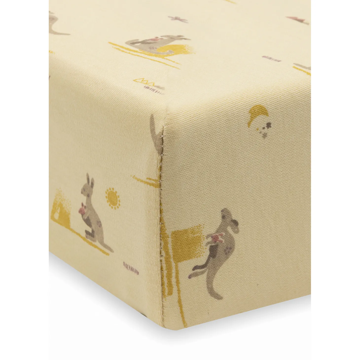 Jollein Housse Matelas à Langer Jersey Kangaroots Multicolore 50x70 cm