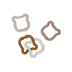 Jollein                    Jeu d'anneaux silicone    Teddy Bear