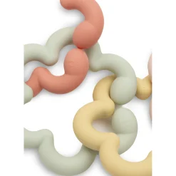 Jollein                    Jeu d'Anneaux Silicone Flowers    Multicolore