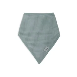 Jollein Lot de 2 Bavoirs Bandana Velvet Rib Sea Green/Ivory