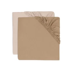 Jollein                    Lot de 2 Drap-housse Jersey    Wild Rose