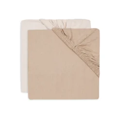 Jollein                    Lot de 2 Drap-housse Jersey    Blush/Rose