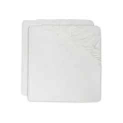 Jollein Lot de 2 Drap-housse Jersey Ivory 40x90 cm