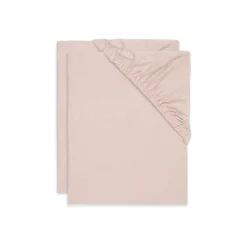 Jollein                    Lot de 2 draps housse jersey    Wild Rose