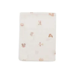 Jollein Lot de 3 Gant de Toilette Gaze de Coton Animal Friends Multicolore 15x20 cm