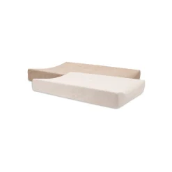 Jollein                    Lot de 2 Housse Matelas à Langer Éponge    Blush/Rose            50x70 cm
