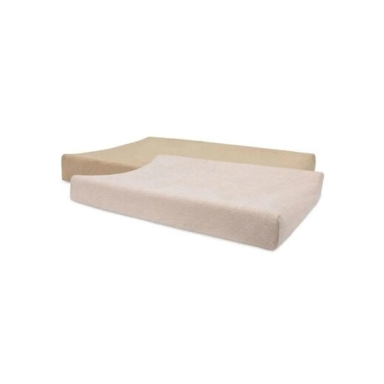 Jollein Lot de 2 Housse Matelas à Langer Éponge Wild Rose Ivory 50x70 cm
