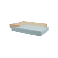 Jollein Lot de 2 Housse Matelas à Langer Éponge Sea Green 50x70cm