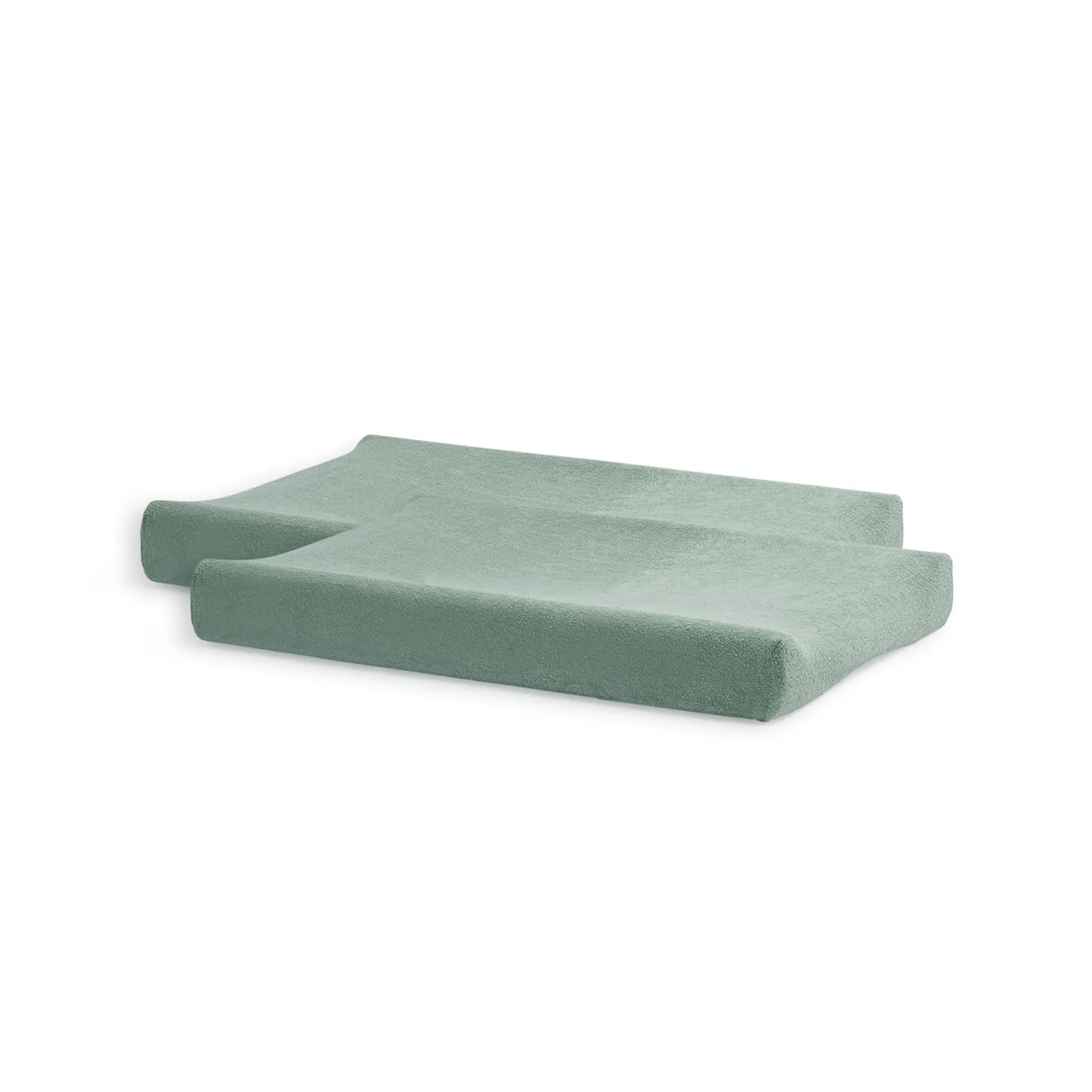 Jollein Lot de 2 housses matelas à langer Éponge Ash Green 50x70 cm