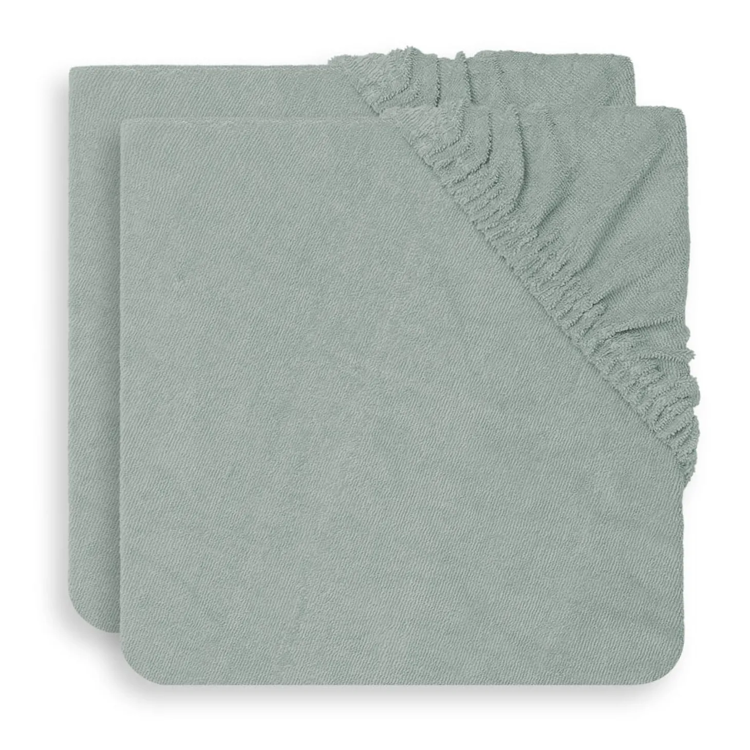 Jollein Lot de 2 housses matelas à langer Éponge Ash Green 50x70 cm