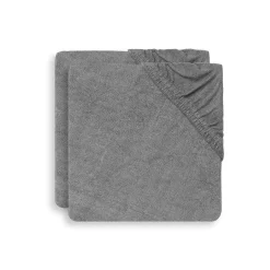 Jollein Lot de 2 housses matelas à langer Éponge Storm Grey 50x70 cm