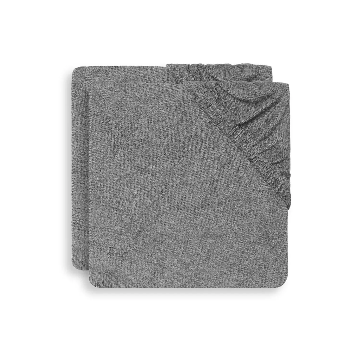 Jollein Lot de 2 housses matelas à langer Éponge Storm Grey 50x70 cm