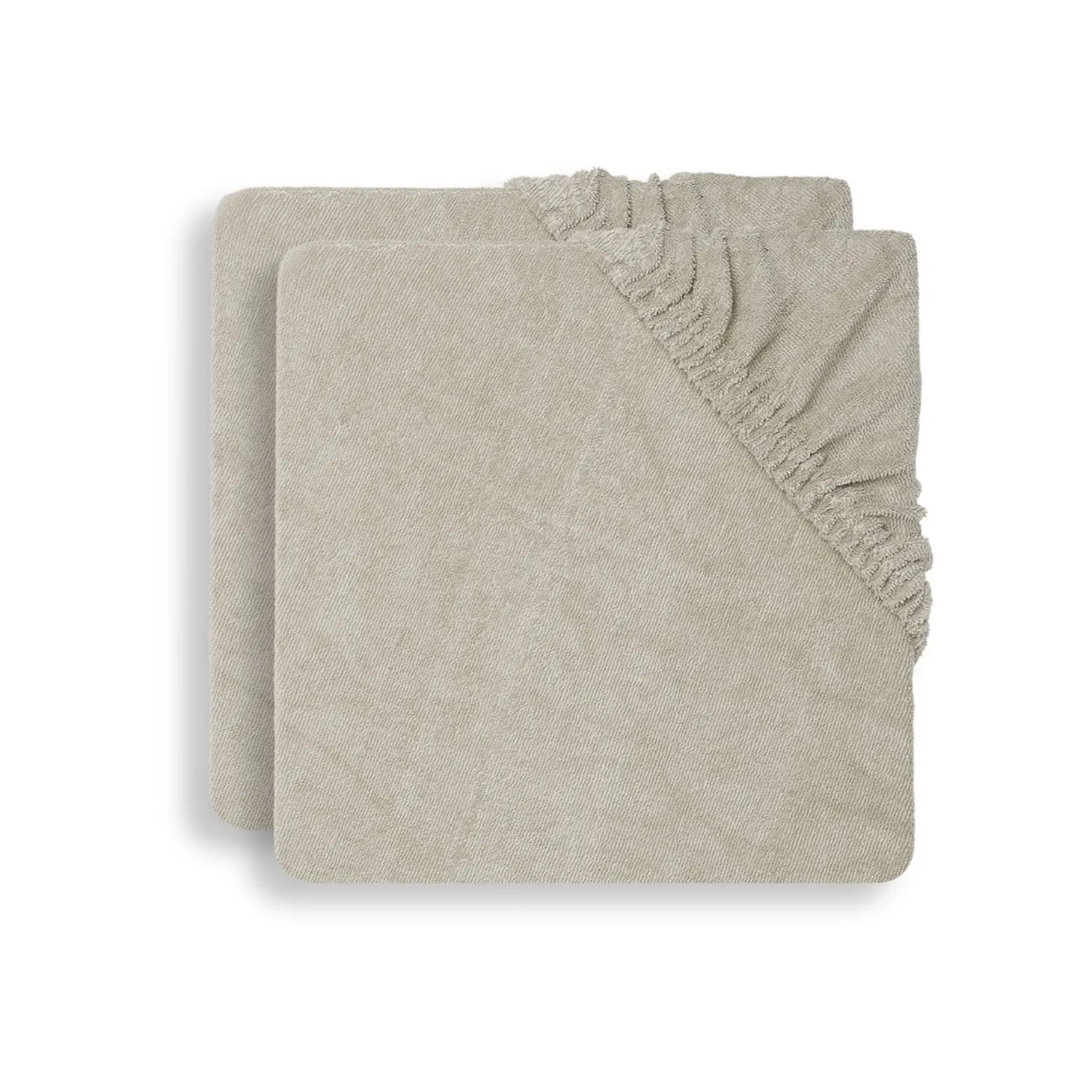 Jollein Lot de 2 housses matelas à langer Éponge Nougat 50x70 cm