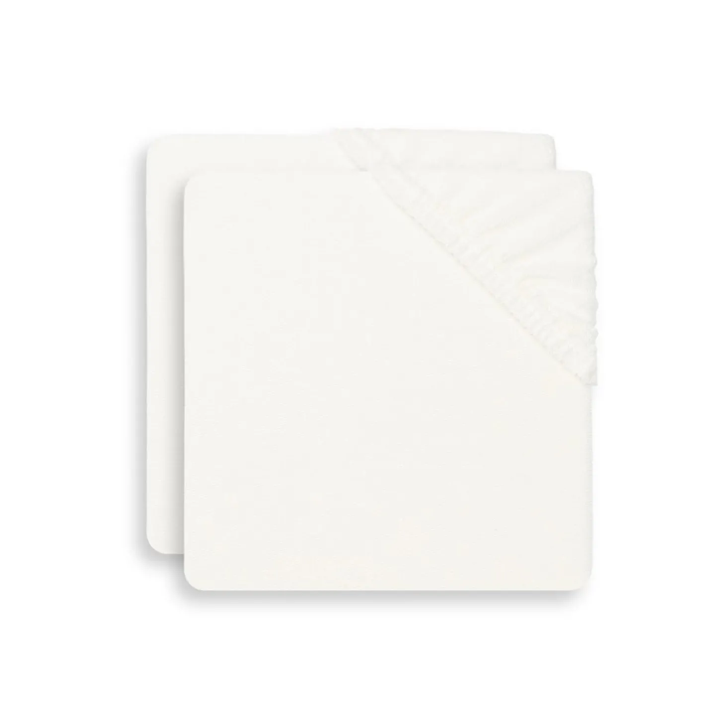 Jollein Lot de 2 housses matelas à langer Éponge Ivory 50x70 cm