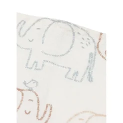 Jollein Lot de 3 Lange Gaze de Coton Small Elephant Tales Multicolore 70x70 cm
