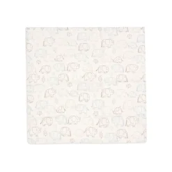 Jollein Lot de 3 Lange Gaze de Coton Small Elephant Tales Multicolore 70x70 cm