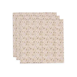 Jollein                    Lot de 3 Lange Gaze de Coton Small Flower Fairies    Multicolore            70x70 cm