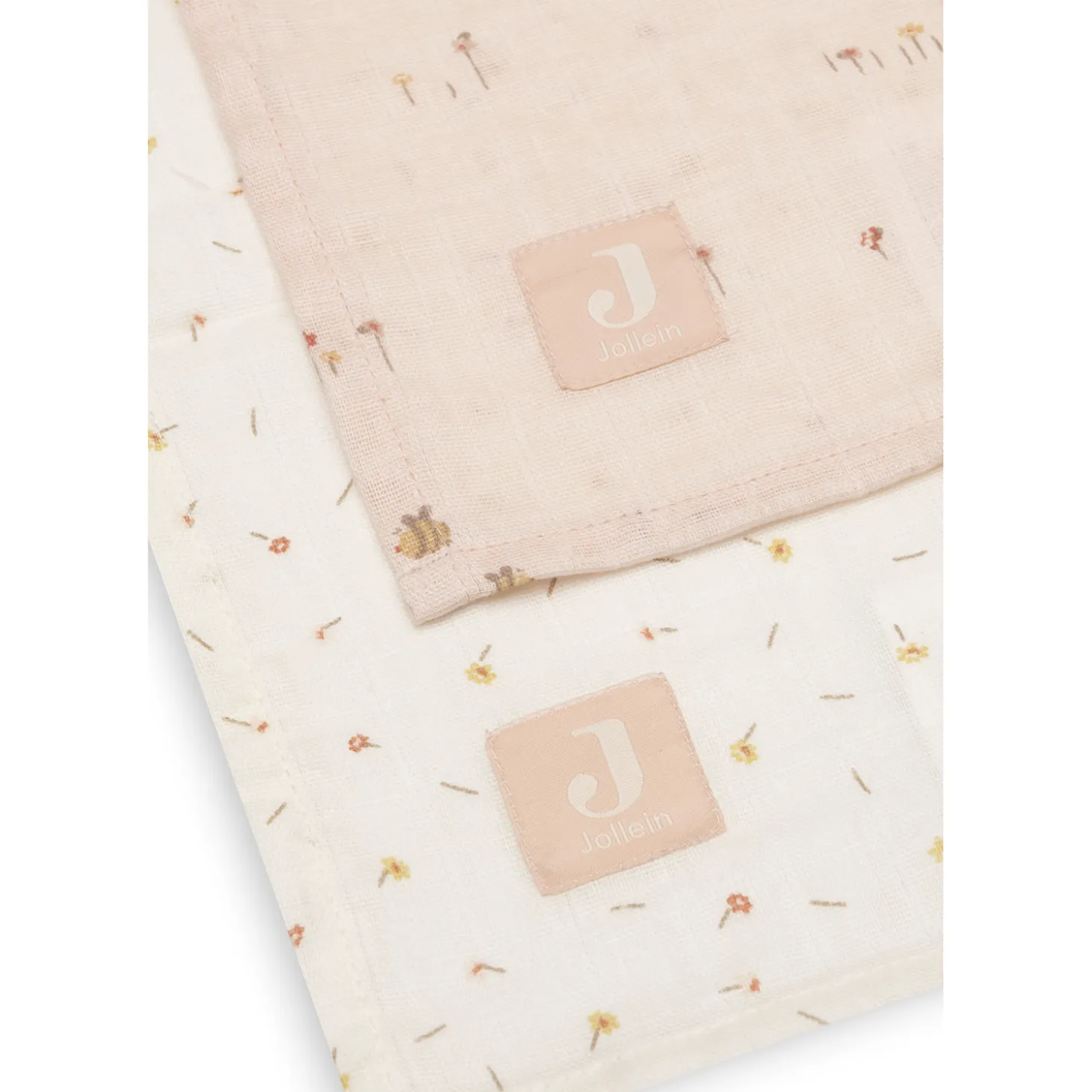 Jollein Lot de 2 Lange Gaze de Coton Large Pretty Picnic Multicolore 115x115 cm