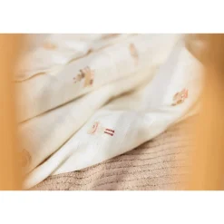 Jollein Lot de 3 Lange Gaze de Coton Small Animal Friends Multicolore 70x70 cm