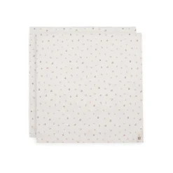Jollein Lot de 2 Lange Gaze de Coton Large Animal Friends Multicolore 115x115 cm