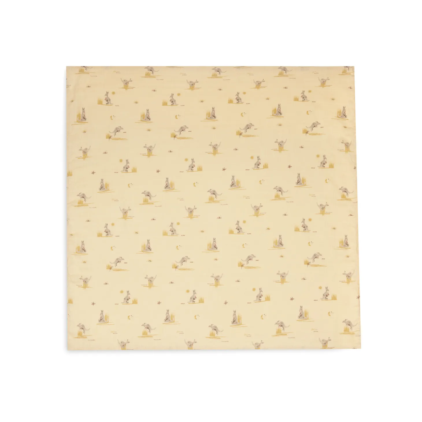 Jollein Lot de 3 Lange Gaze de Coton Small Kangaroots Multicolore 70x70 cm