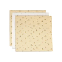 Jollein Lot de 3 Lange Gaze de Coton Small Kangaroots Multicolore 70x70 cm