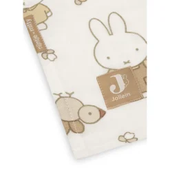 Jollein Lot de 2 Lange Gaze de Coton Large Miffy Family Farm Multicolore 115x115 cm